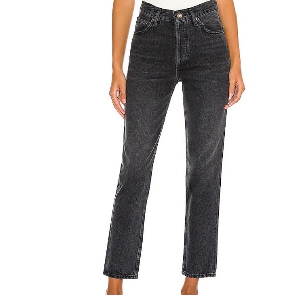 AGOLDE (34) Fen High Rise Relaxed Taper in Shambles Distressed - Picture 5 of 16